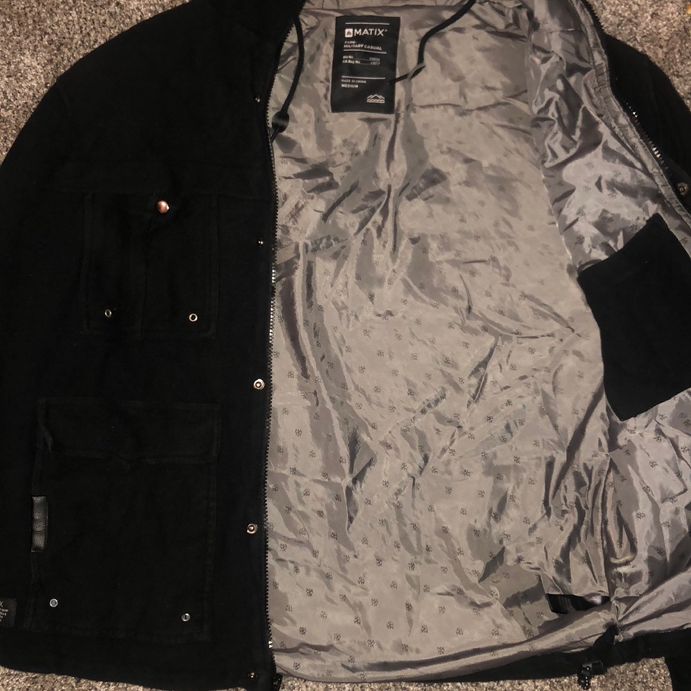 Matix Black Padded Jacket Medium - image 2